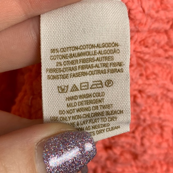 Free People Peach Songbird Pullover V-Neck Sweater - Picture 7 of 7